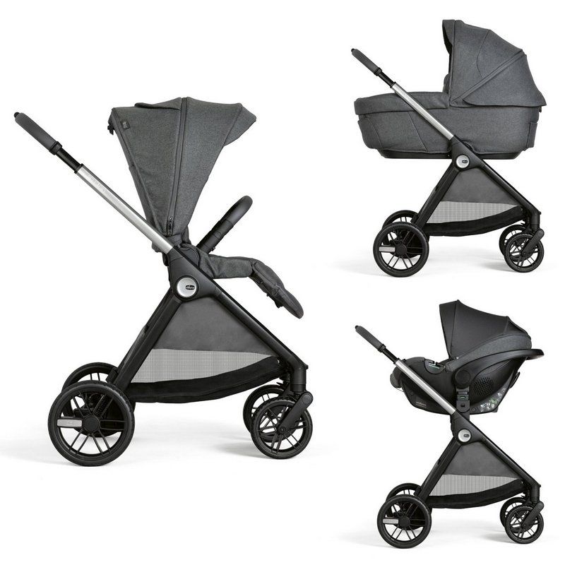 Chicco Bellagio trio Kory Plus Black Satin + Borsa OMAGGIO