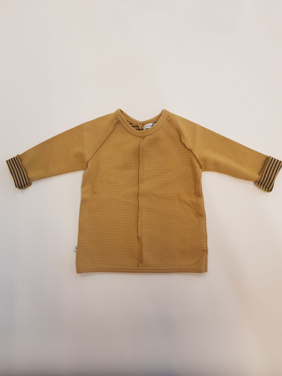 Bamboom maglia manica lunga Ocra neonato