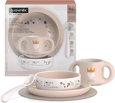Suavinex Set Pappa Wonderland Rosa, 6 mesi+