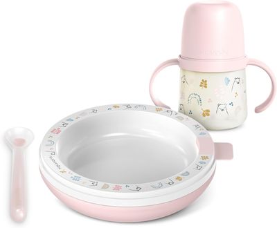 Suavinex Set Pappa calda Rosa , 6 mesi+