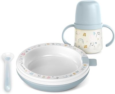 Suavinex Set Pappa calda Azzurro, 6 mesi+