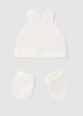 Mayoral completo cappello manopole Panna neonati