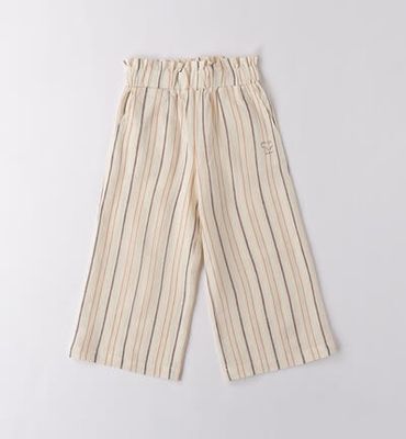 Sarabanda pantalone Lino Ecrù bambina