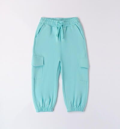 Sarabanda pantaloni tasche Verde menta bambina