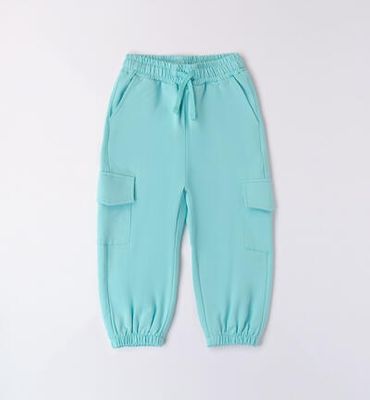 Sarabanda pantaloni tasche Verde menta bambina