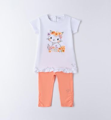 Sarabanda completo gattino Arancio bambina