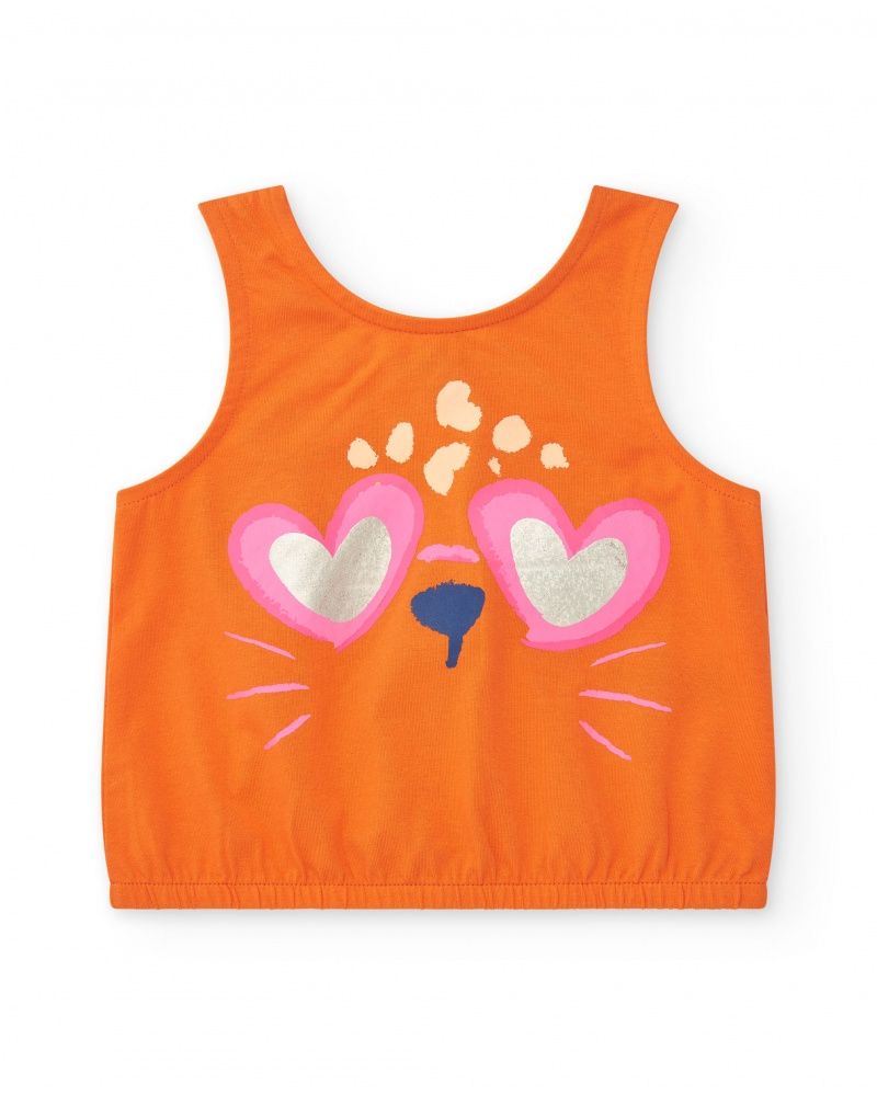 Tuc Tuc canotta Sunrise Arancio bambina