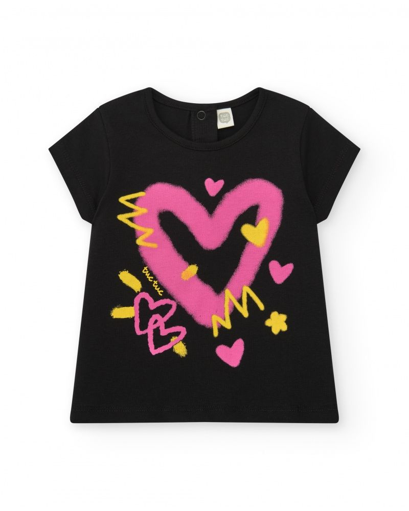Tuc Tuc maglia Fun Nero bambina