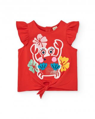 Tuc Tuc canotta Beach Rosso bambina