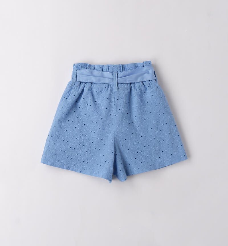 Sarabanda pantalone San Gallo Azzurro bambina