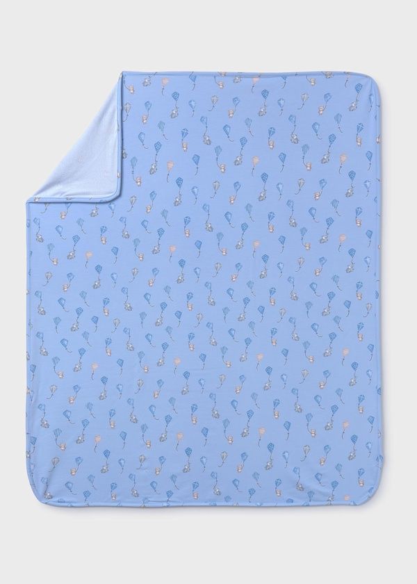 Mayoral coperta in bamboo Stretch culla carrozzina e allattamento Azzurro, 100x100 cm
