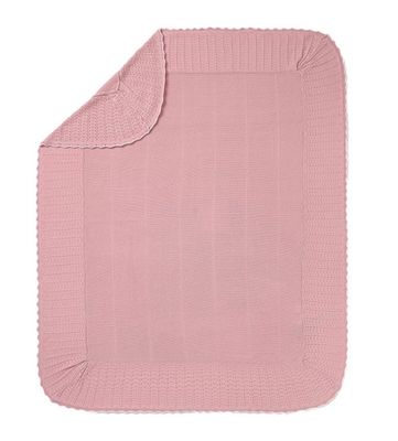 Mayoral coperta Tricot culla carrozzina e allattamento Rosa,  100x100 cm