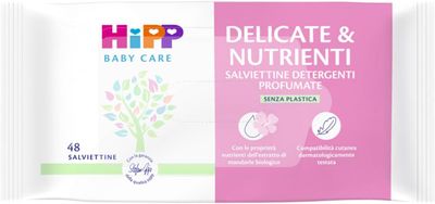 Hipp salviette delicate e nutrienti profumate, 48pz