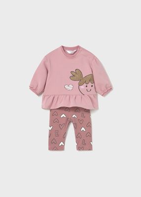 Mayoral Set 2 Pz leggings Orchidea neonata