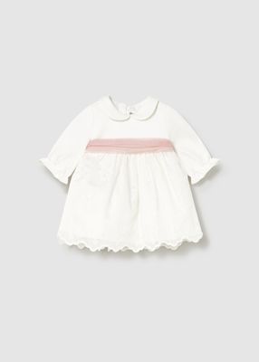 Mayoral vestito cerimonia Ricamo Panna neonata
