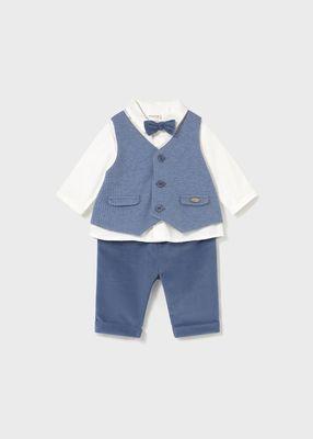 Mayoral completo elegante 3 Pz Azzurro neonato