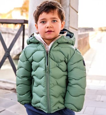 Sarabanda giubbotto reversibile Verde Salvia bambino