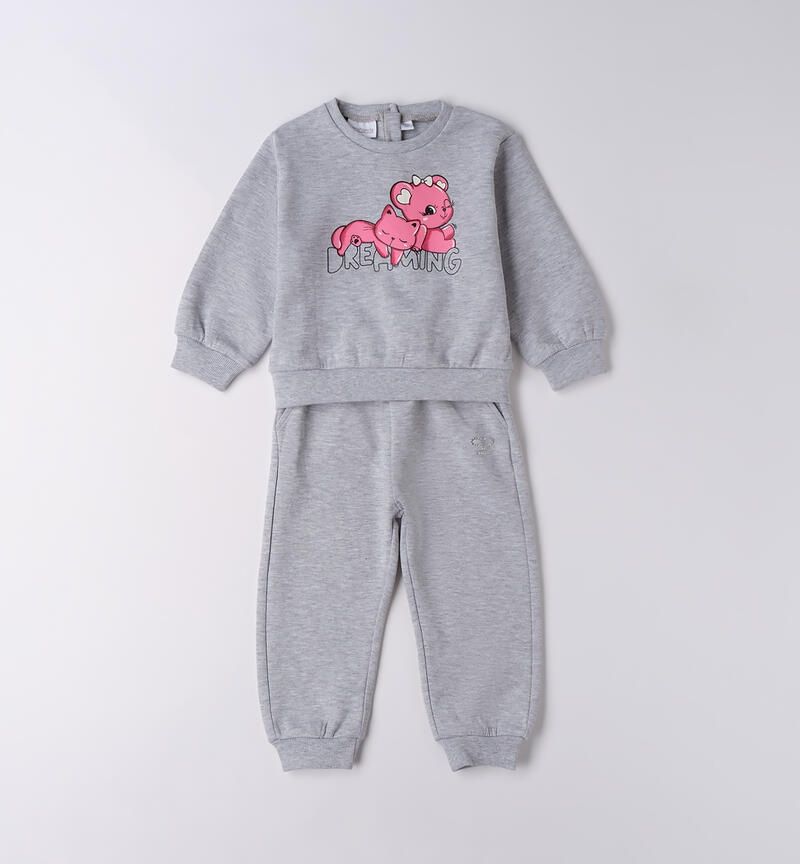 Sarabanda Set tuta sportiva Dreaming Grigio bambina