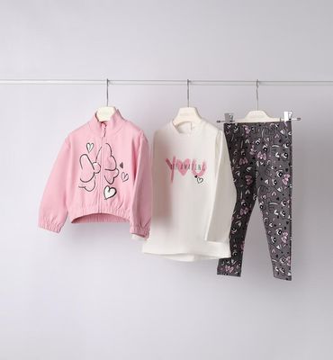 Sarabanda Set 3 pezzi Cipria bambina