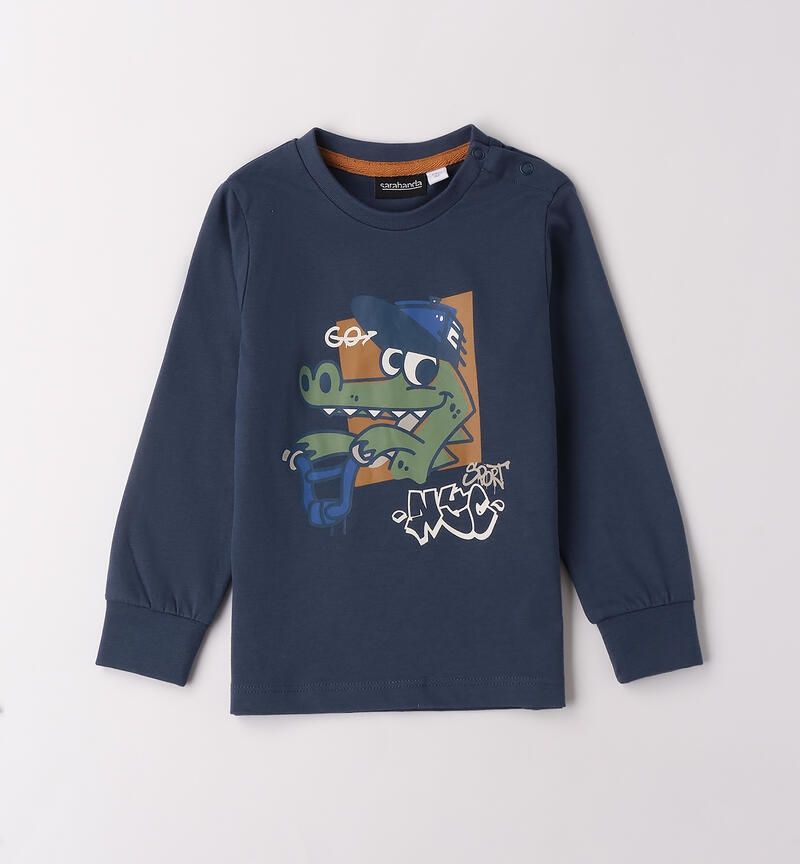 Sarabanda maglietta Coccodrillo Blu bambino