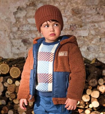 Sarabanda giubbotto Teddy marrone bambino