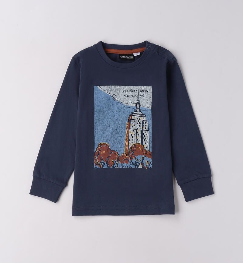 Sarabanda maglietta girocollo Blu bambino