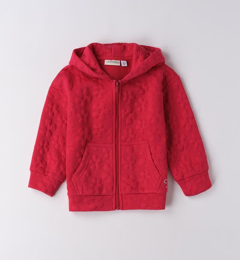 Sarabanda felpa Zip Cherry bambina