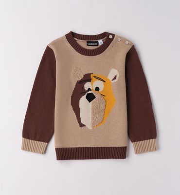 Sarabanda maglione Orso Beige bambino