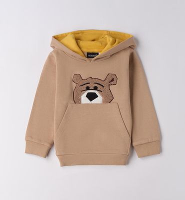 Sarabanda felpa con cappuccio Orso Beige bambino