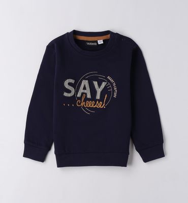 Sarabanda felpa Say Cheese Navy bambino