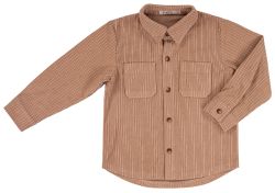 EMC camicia in velluto Beige bambino