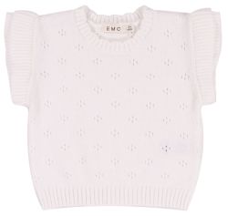 EMC Gilet Tricot Bianco bambina