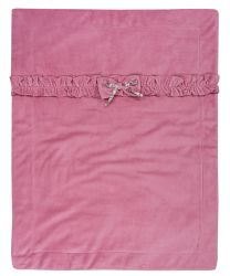 EMC coperta ciniglia culla Rosa neonata, 100x100 cm
