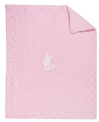EMC coperta imbottita ciniglia culla Rosa neonata, 100x100 cm