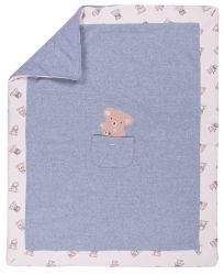 Mayoral coperta ciniglia imbottita Azzurro neonato, 100x100 cm