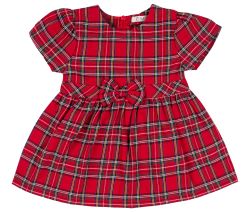 EMC abito in panno Tartan Rosso neonata