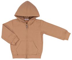 EMC felpa con Zip e cappuccio Beige bambino
