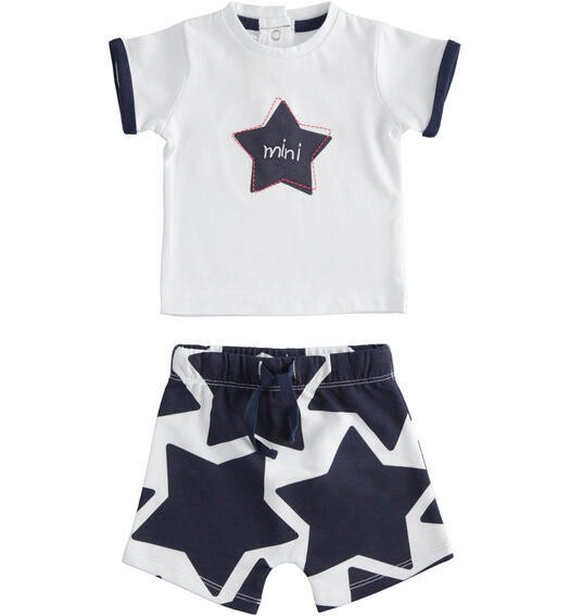Minibanda Set 2 pezzi Stelle Blu neonato