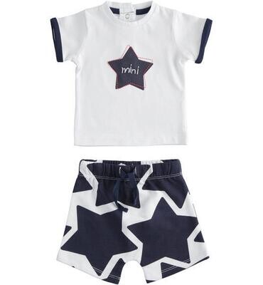 Minibanda Set 2 pezzi Stelle Blu neonato