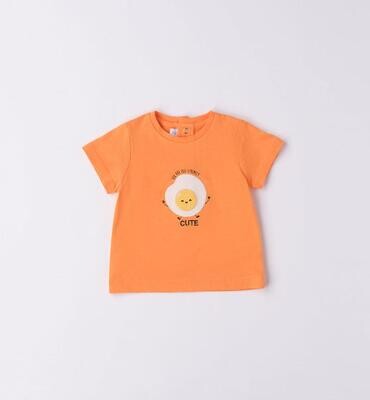 Minibanda maglia Egg Arancio neonato