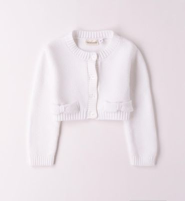 Sarabanda cardigan Bianco bambina
