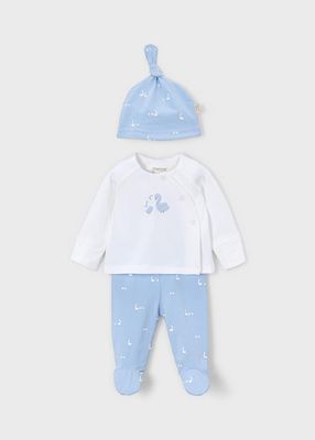 Mayoral Set regalo nascita 3 pezzi Cielo