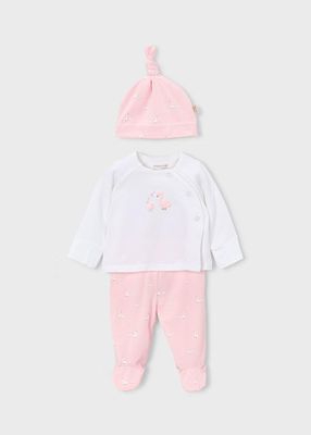 Mayoral Set regalo nascita 3 pezzi Rosa Baby