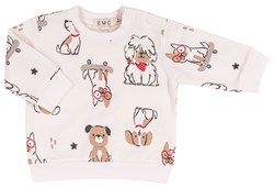 Emc felpa cagnolini bianco neonato