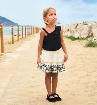 Sarabanda completo Top e gonna Nero bambina