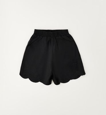 Sarabanda Shorts Lino Nero bambina
