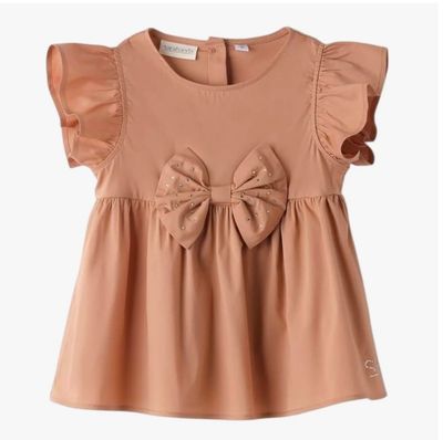 Sarabanda camicia Marrone bambina