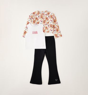 Sarabanda Set 3Pz Leggings Bears bambina
