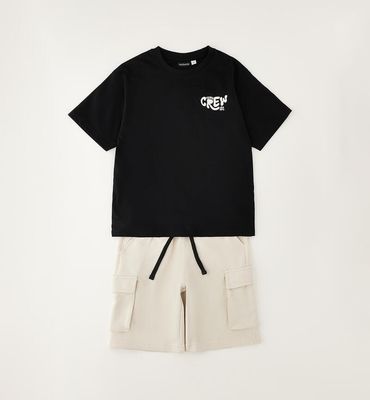 Sarabanda completo corto Crew Nero ragazzo