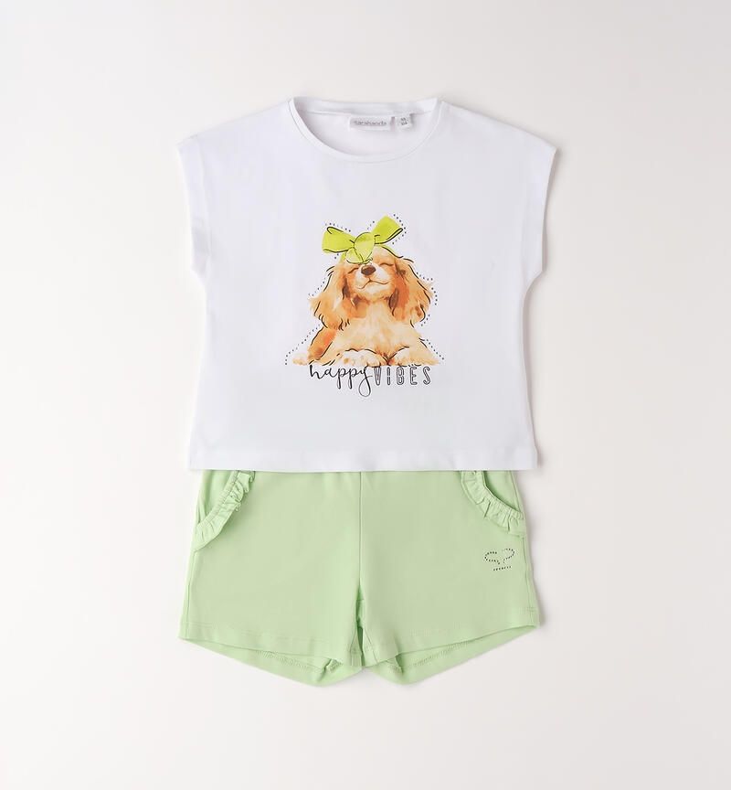 Sarabanda completo corto Mint bambina